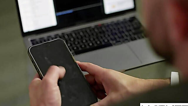 Busty Brunette Fantasizes About Blonde when Fucking Husband