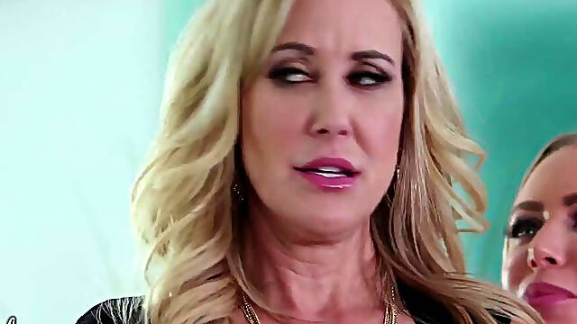 Busty Businesswomen Brandi Love And Nicole Aniston Screw Over An Assistant