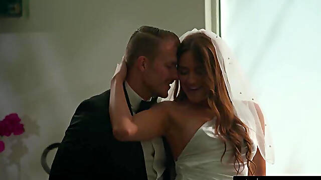 Lustful Bride Teases Husband in Front of Others