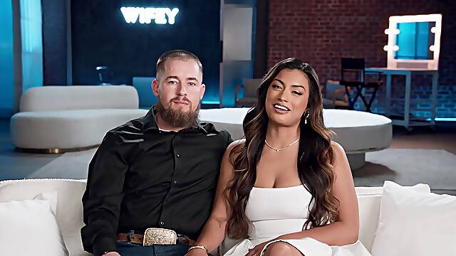 Brunette with long legs in stockings gets fucked hard backstage