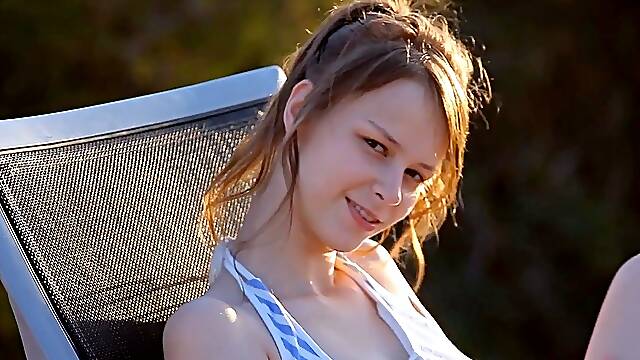 Fedorov russian teen Mika masturbate outdoor