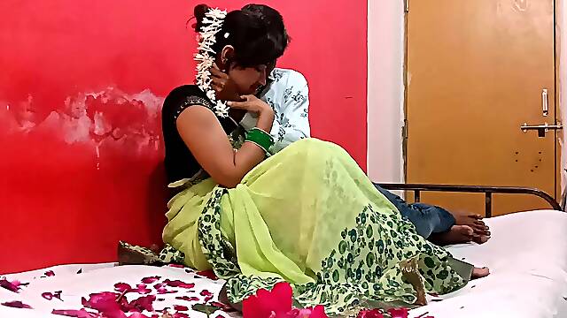 Beautiful Indian Wife On Her 1st Anniversary Night