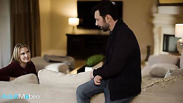 Adult Mobile featuring Tommy Pistol and Ashley Lanes sensual kissing video