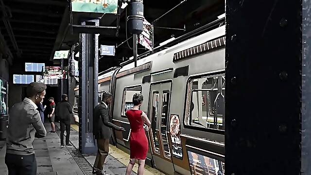 Nexus 3 Hot futa fucks hard busty sexy blonde in basement