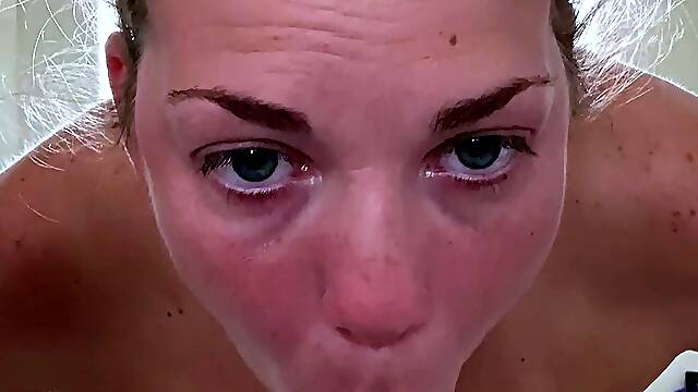 Fiery mature amateur busty blonde solo pussy toying