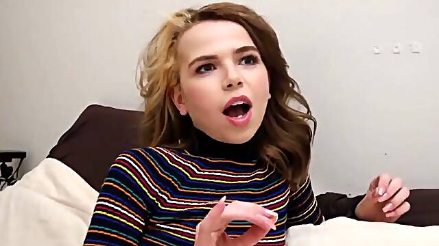 Lascivious stepsis becomes jizz eating machine after cowgirl