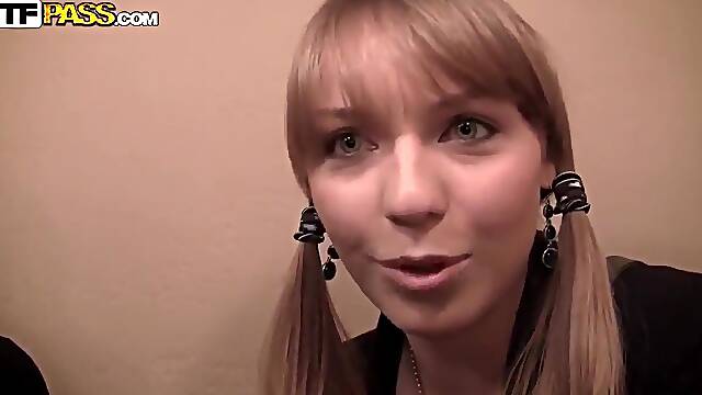 Maya is a fresh student who is very naive, she meets our sexy pick up master who promise the girl hot and nasty adventure. They go to a public toilet where the man seduces her