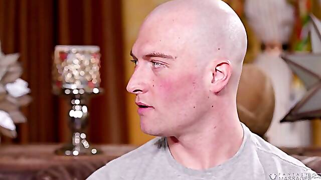 Sarah Vandella is having a casual threesome with Silvia Saige and a bald guy they both like