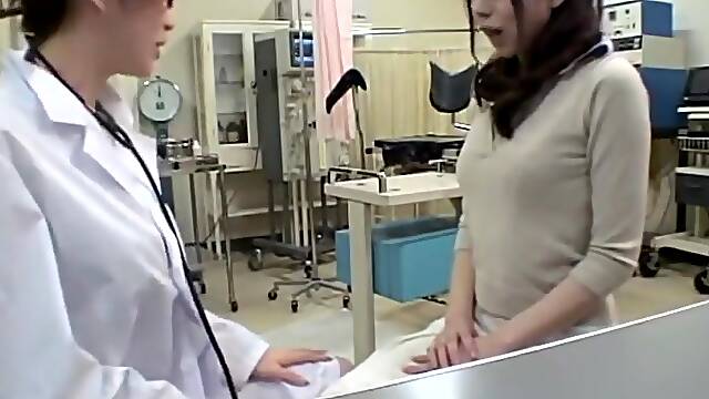 Jap teen 18+ fucked by her busty doc during gynecologist exam