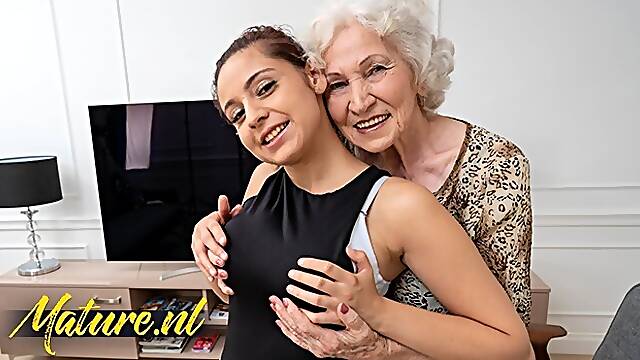 Hairy Granny Norma Is Having A Lot Of Fun With Big Tits Teen Sheryl Collins