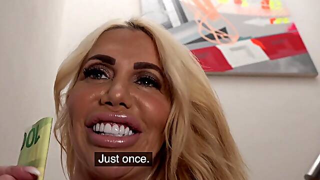 She Loves Money more than Anything - Blonde Australian Fucked On The Stairs Tori Cummings