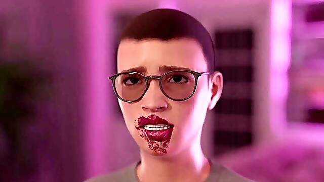 Animation large breasts cg animation