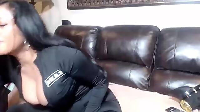 Maxine In Hot Cop Outfit Sex toy Screws Her The one and the other Oriental Orifices!