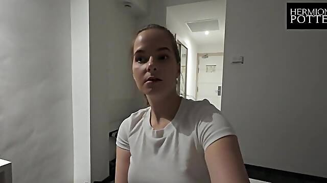 This chab bangs me in El Arenal, Mallorca. The chambermaid disturbs us, but this guy proceeds to bang me. Vlog