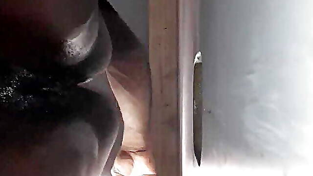 Fun at The Gloryhole with a Mature Ebony Milf