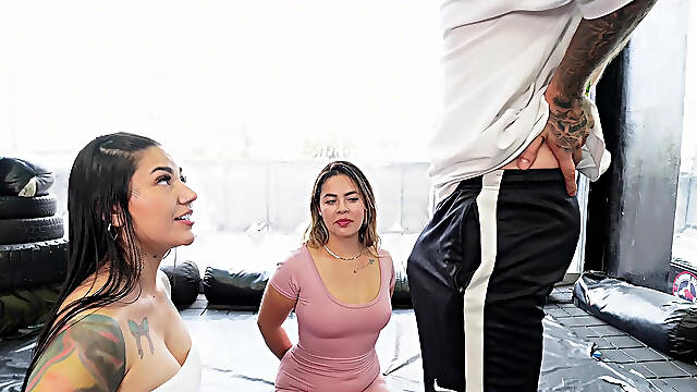 I didnt want to do it but we had a threesome with our GYM trainer