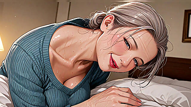 Blue Sweater Hides Huge Boobs