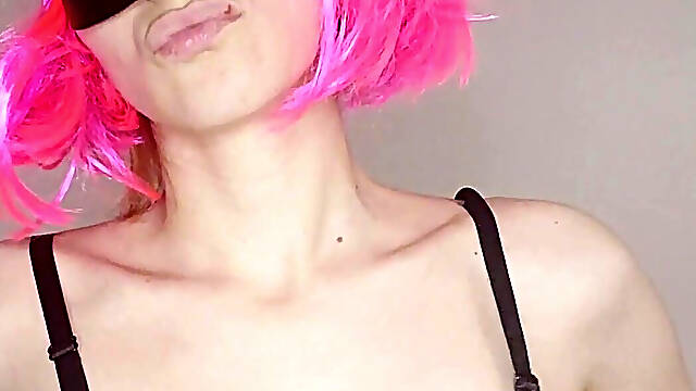 Be Tempted by My Tits and Kitty Mask as I Pleasure Myself