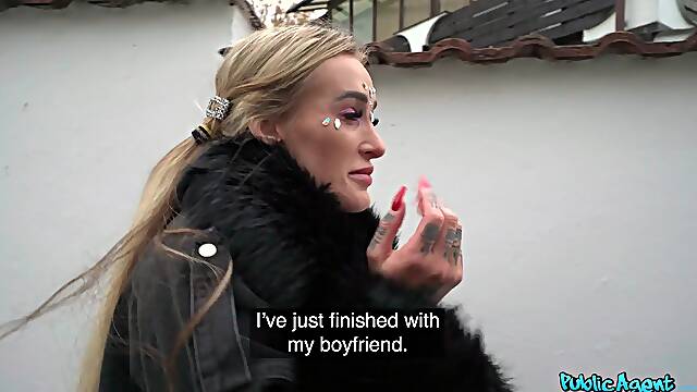 Smoking hot Daisy Lee mounts her shaved vagina on a hard dick